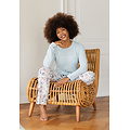 By Louise By Louise Ladies Pyjama Set Long Blue Floral