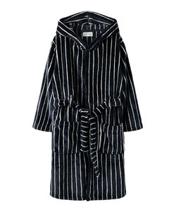 Name It Boys Bathrobe Velvet NKMRACER Dark Blue/White Striped