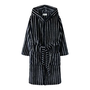 Name It Boys Bathrobe Velvet NKMRACER Dark Blue/White Striped