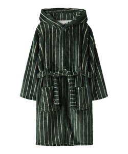 Name It Jongens Badjas Fluweel NKMRACER Donkergroen/Wit Gestreept