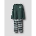 Name It Name It Jongens Lange Pyjama Set NKMRAMEL Gestreept Groen