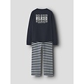 Name It Name It Jongens Lange Pyjama Set NKMRAMEL Gestreept Donkerblauw