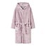 Name It Name It Meisjes Badjas Fluweel NKFROSE Lila Gestreept