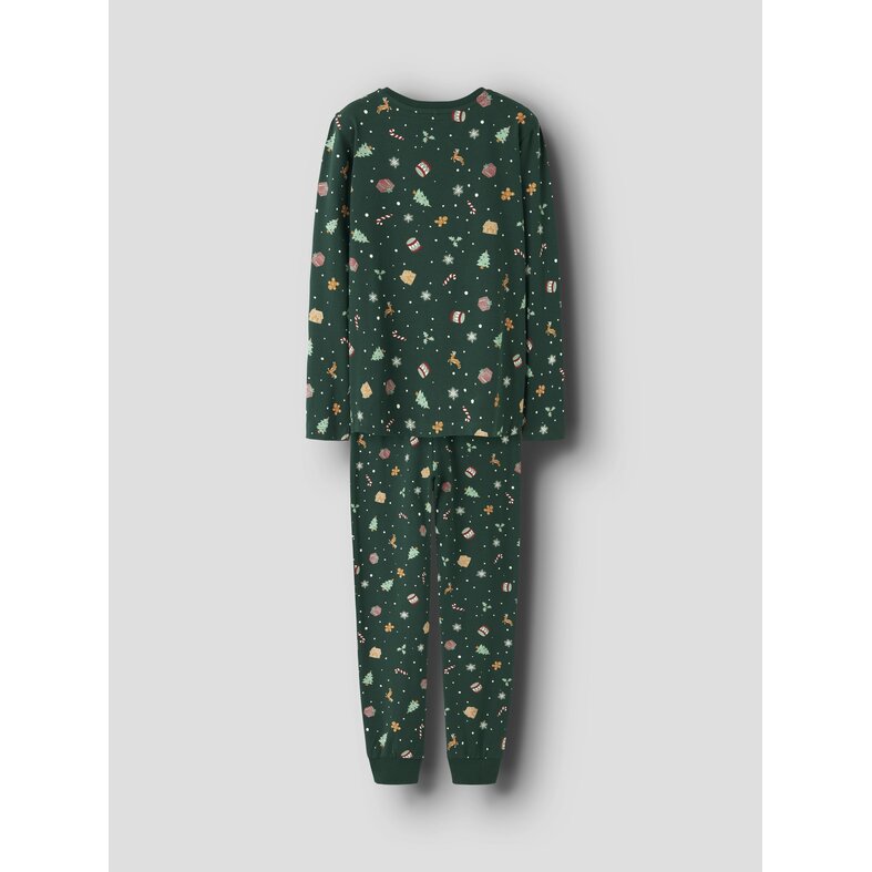 Name It Name It Unisex Kinder Kerst Pyjama Set NKNVISMAS Groen