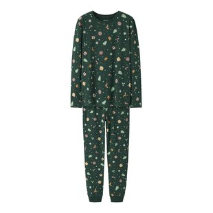 Name It Unisex Children's Christmas Pajama Set NKNVISMAS Green