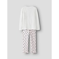 Name It Name It Girls Long Pyjama Set NKFRAGNA White/Pink Hearts Print