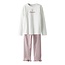 Name It Name It Girls Long Pyjama Set NKFRAGNA White/Lilac Bow Print