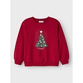 Name It Name It Girls Christmas Sweater NKFRILI Red