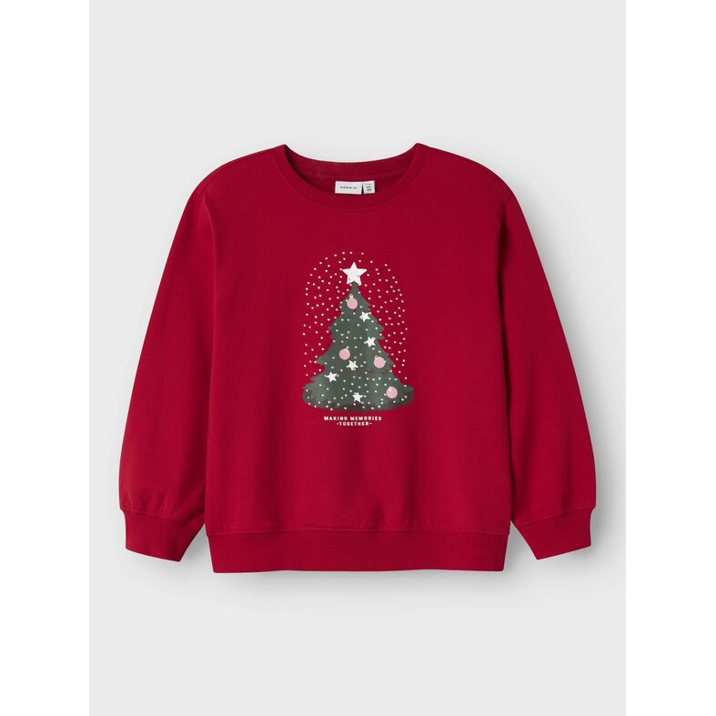 Name It Name It Meisjes Kersttrui NKFRILI Rood