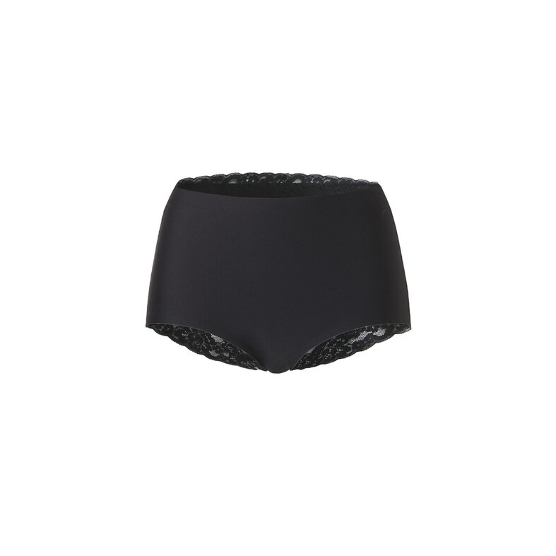 Ten Cate Ten Cate Dames Secrets Maxi Tailleslip High Waist Naadloos Kant 3-Pack Effen Zwart