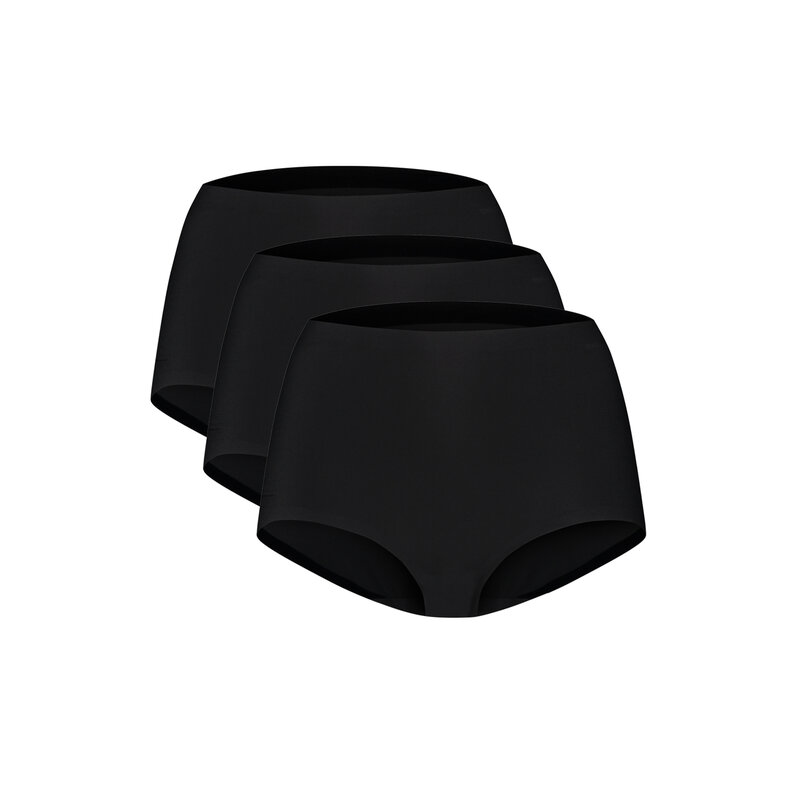 Ten Cate Ten Cate Dames Secrets Maxi Tailleslip Naadloos High Waist 3-Pack Effen Zwart