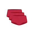Ten Cate Ten Cate Ladies Secrets Hip Briefs Midi Seamless 3-Pack Solid Red