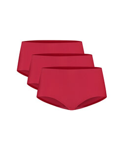 Ten Cate Ladies Secrets Hip Briefs Midi Seamless 3-Pack Solid Red