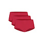 Ten Cate Ten Cate Dames Secrets Heupslip Midi Naadloos 3-Pack Effen Rood