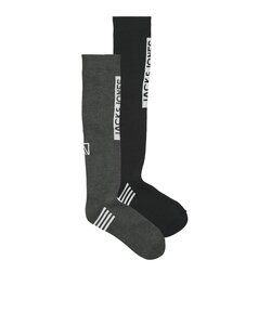 Jack & Jones Men's Ski Socks JACSKI 2-Pack Gray/Black