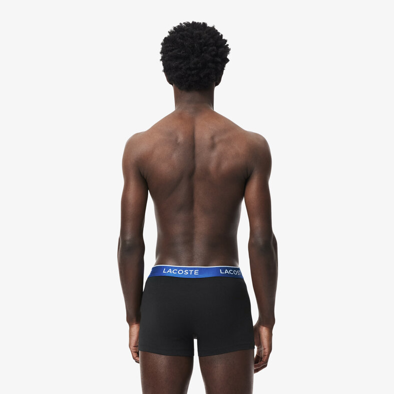 Lacoste Lacoste Heren Boxershorts Trunks 3-Pack Zwart