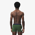 Lacoste Lacoste Heren Boxershorts Trunks 3-Pack Groen/Donkerblauw/Wit