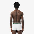 Lacoste Lacoste Heren Boxershorts Classic Trunks Wit/Grijs/Zwart 3-Pack