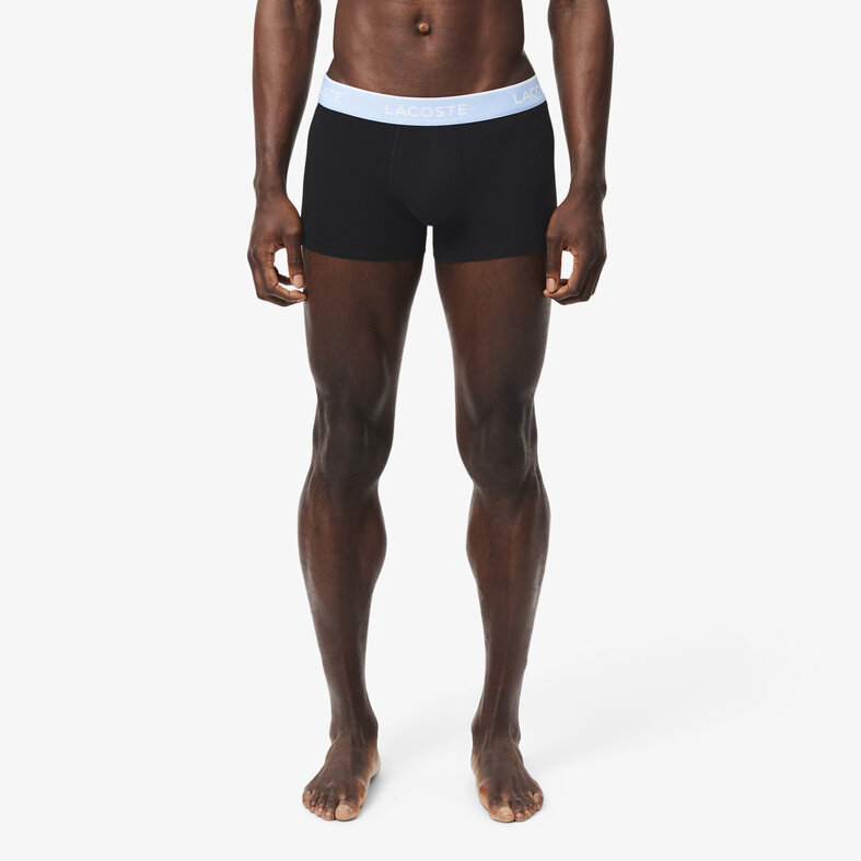 Lacoste Lacoste Heren Boxershorts Trunks 3-Pack Zwart