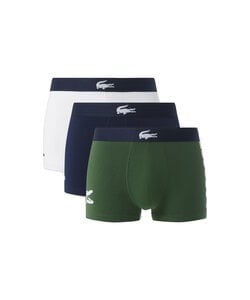 Lacoste Men's Boxer Shorts Trunks 3-Pack Green/Dark Blue/White