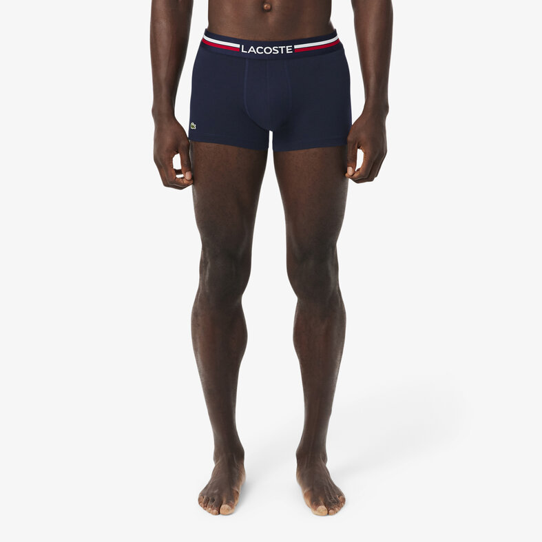 Lacoste Lacoste Men's Boxer Shorts Trunks 3-Pack Red/Gray/Navy Blue