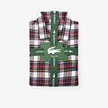 Lacoste Lacoste Men's Long Poplin Pajama Set Flannel Checkered Red