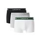 Lacoste Lacoste Heren Boxershorts Classic Trunks Wit/Grijs/Zwart 3-Pack