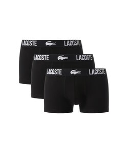 Lacoste Men's Boxer Shorts Trunks 3-Pack Black