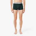 Lacoste Lacoste Heren Boxershorts Trunks 3-Pack Donkergroen/Zwart/Grijs