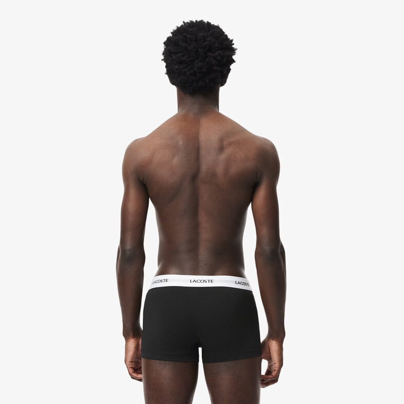 Lacoste Lacoste Men's Boxer Shorts Trunks 3-Pack Black/Green/Navy Blue