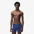 Lacoste Lacoste Men's Long-Pipe Boxer Briefs 3-Pack Blue/Red/Navy Blue