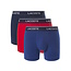 Lacoste Lacoste Men's Long-Pipe Boxer Briefs 3-Pack Blue/Red/Navy Blue