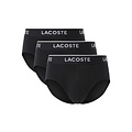 Lacoste Lacoste Heren Slips Casual Briefs 3-Pack Zwart