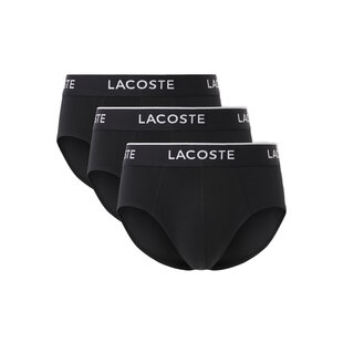 Lacoste Heren Slips Casual Briefs 3-Pack Zwart