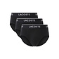 Lacoste Lacoste Heren Slips Casual Briefs 3-Pack Zwart