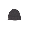 Lacoste Lacoste Beanie Ribbed Ladies Men's Hat Wool Gray