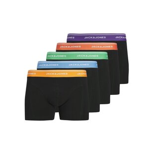 Jack & Jones Junior Boys Boxer Shorts Trunks JACDAWSON 5-Pack Black