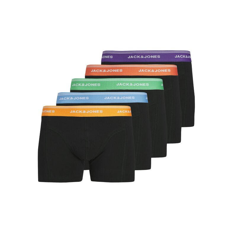 Jack & Jones Junior Jack & Jones Junior Boys Boxer Shorts Trunks JACDAWSON 5-Pack Black