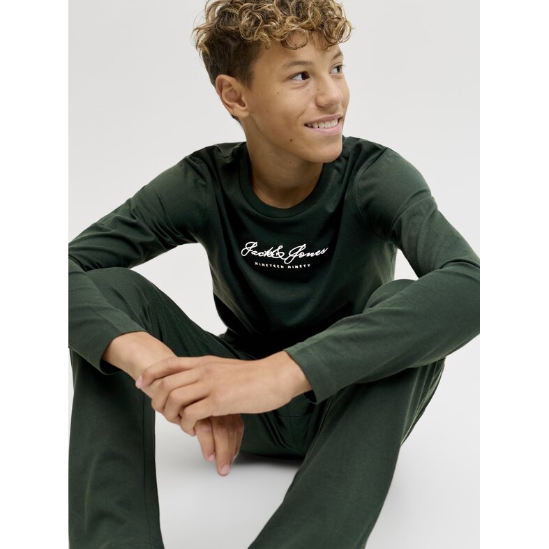 Jack & Jones Junior Jack & Jones Junior Jongens Pyjamaset JACCLYDE Donkergroen