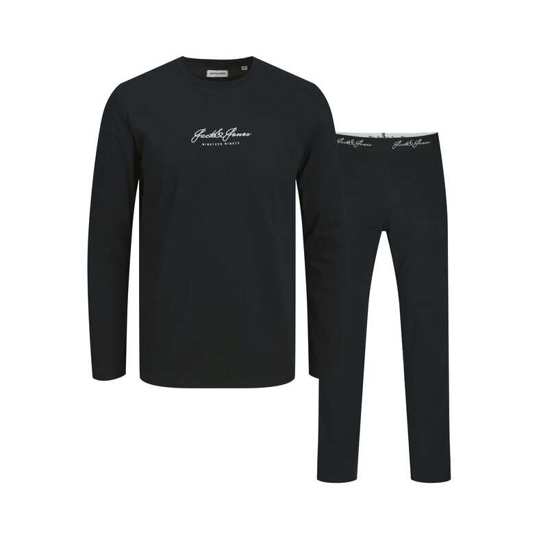 Jack & Jones Junior Jack & Jones Junior Jongens Pyjamaset JACCLYDE Zwart