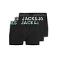 Jack & Jones Jack & Jones Heren Boxershorts Trunks JACELIAS 3-Pack Zwart