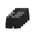 Jack & Jones Jack & Jones Heren Boxershorts Trunks JACELIAS 5-Pack Zwart