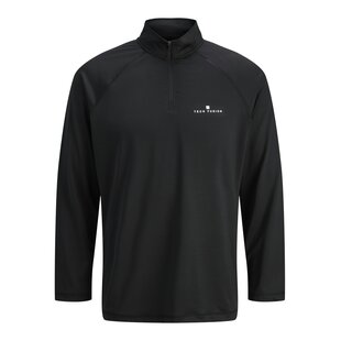 Jack & Jones Men's Zip Skipully JJALPES Black