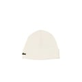 Lacoste Lacoste Beanie Ribbed Ladies Men's Hat Wool White