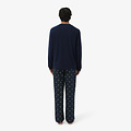 Lacoste Lacoste Men's Long Poplin Pyjama Set Checkered Dark Blue/Dark Green