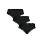 PIECES Pieces Women's Hipster PCNOLA Black 3-Pack