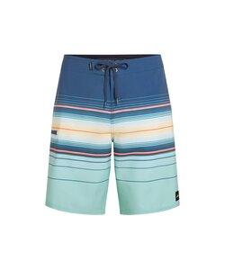 O'Neill Men's Boardshort Long Swim Short Hyperfreak Heat Stripe 21" Dark Blue/Blue Striped