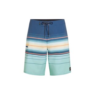 O'Neill Heren Boardshort Lang Zwemshort Hyperfreak Heat Stripe 21" Donkerblauw/Blauw Gestreept