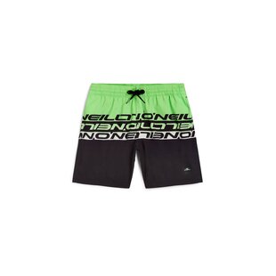 O'Neill Jongens Zwemshort CALI STRIPE 14" Groen/Zwart Tekst