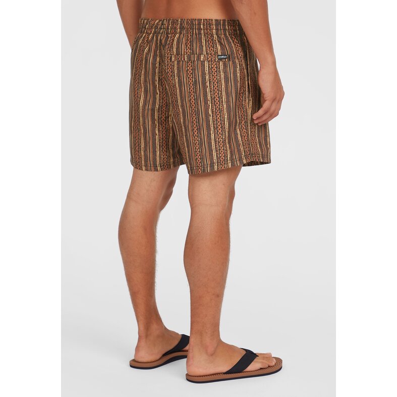 O'Neill O'Neill Men's Swim Short CALI PRINT 15" Brown/Orange Striped
